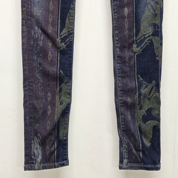 Citizens of Humanity Avedon Beowulf Aztec Print Low Rise Skinny Jeans 30 - Picture 8 of 16